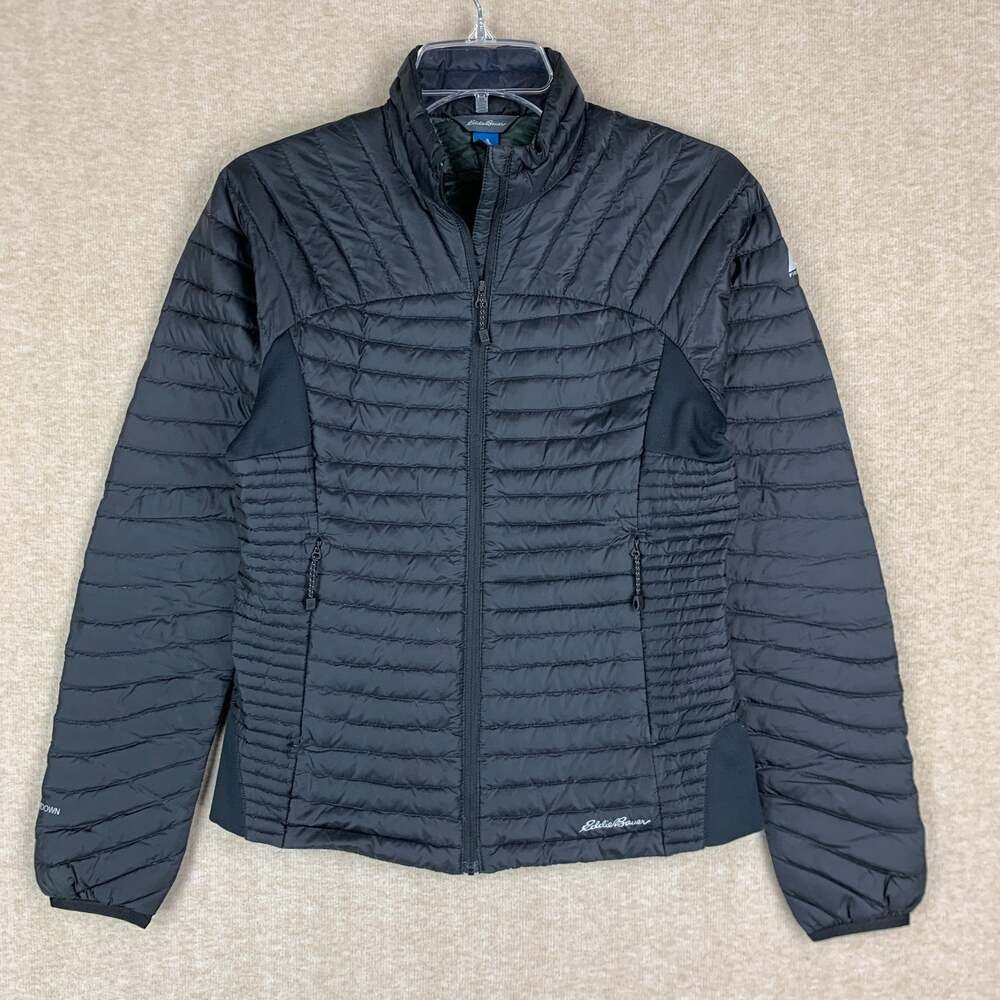 Eddie Bauer First Ascent Stormdown 800 Jacket XS Black Zip Puffer Goose Down